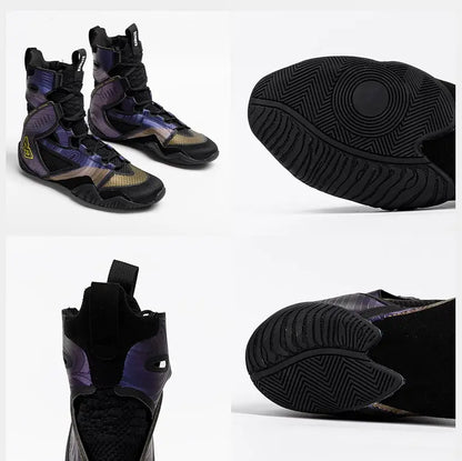 Boxing Shoes Men Boxing Boots Top Quality Combat Athletic Breathable Fighting Sneakers Casual Non-Slip Equipment Wrestling Boots
