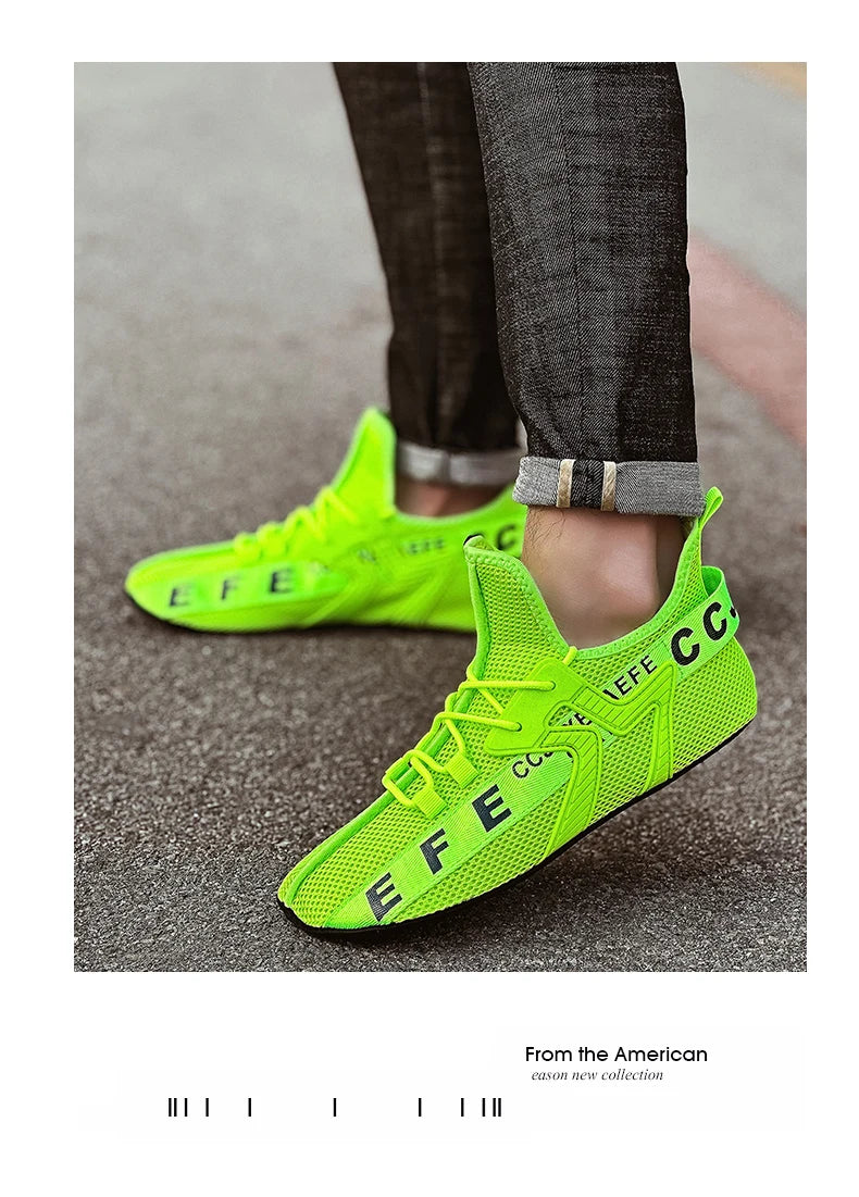 YRZL Loafers Shoes Men Casual Mesh Breathable Non Slip Outdoor Comfortable Indoor Gym Shoes Big Size Shoes for Men