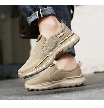 Men's Casual Shoes Fashion Canvas Shoes Breathable Men's Walking Flat Sneakers Outdoor Lightweight Men's Shoes Vulcanize Shoes