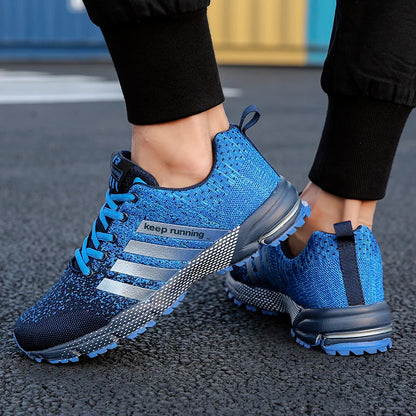 New large size men's casual sports shoes fashion thick soles easily breathable men's sneakers comfortable running men's shoes