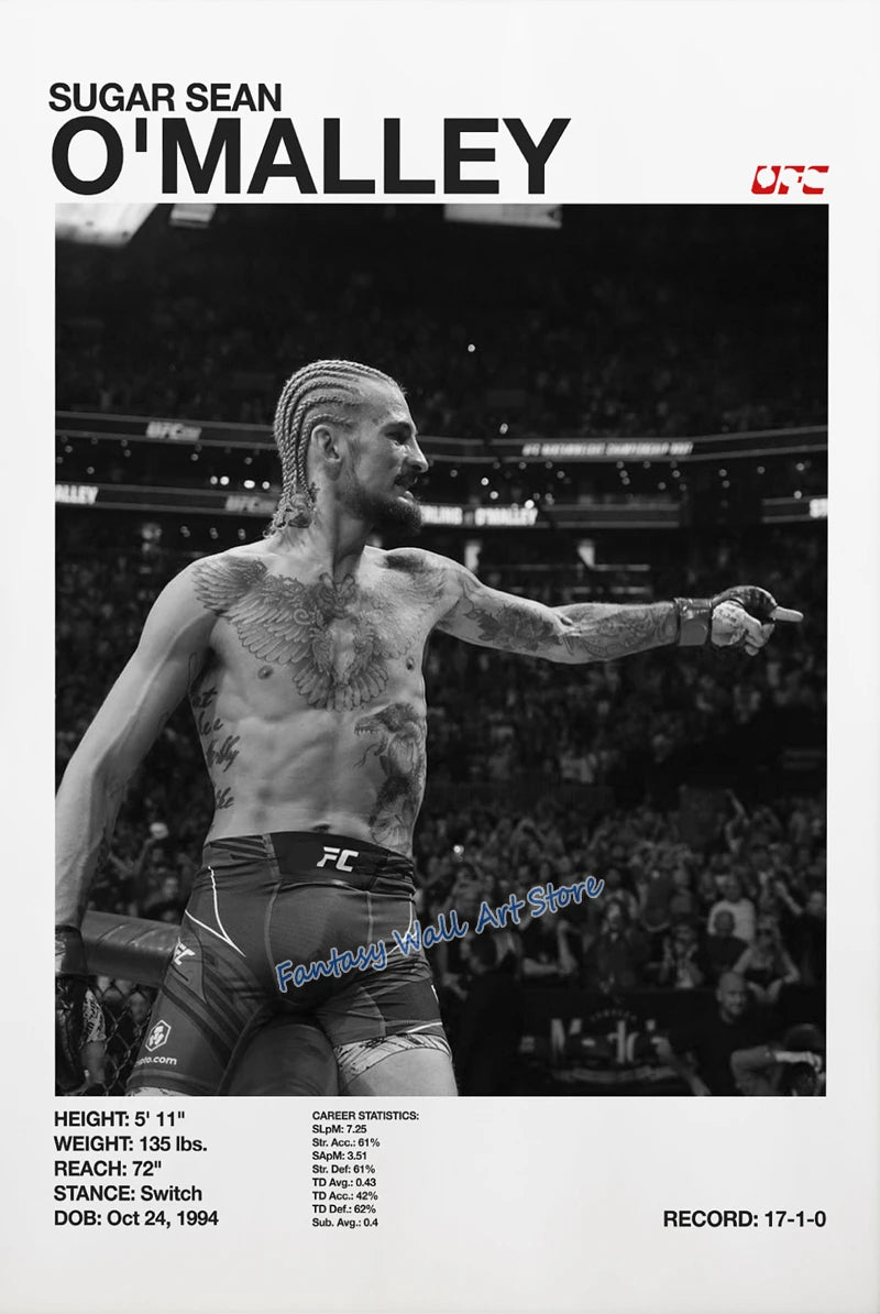 World Famous Boxing Players The Best Boxing Athlete Minimalist Black and White Poster Canvas Painting Wall Pictures Home Decor