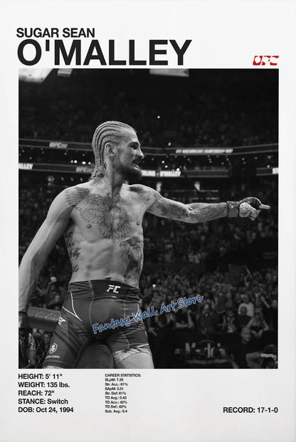 World Famous Boxing Players The Best Boxing Athlete Minimalist Black and White Poster Canvas Painting Wall Pictures Home Decor