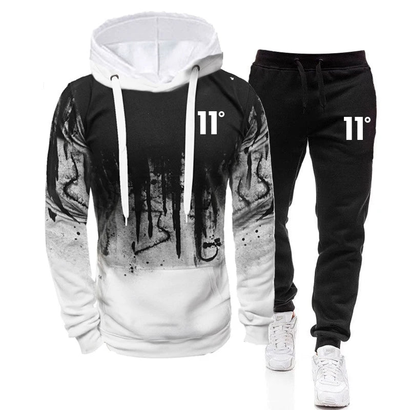 Casual Fashion High Quality Men's Tracksuit Jogging Men Versatile Sweatshirts Sweat Pants Comfort Daily Sports Simple Hoodie Set