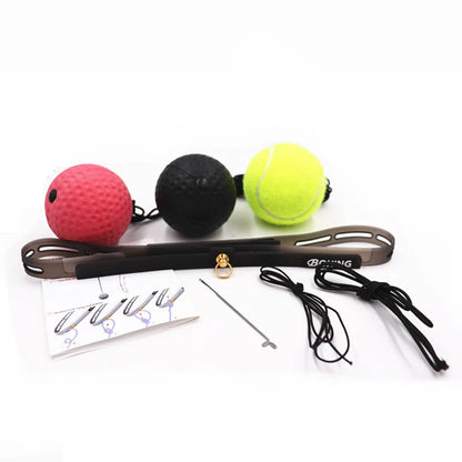 3 balls/set Boxing Reaction Balls Sweatproof Headbands Boxing Balls Fitness Stress Relief Balls Boxing Training Equipment