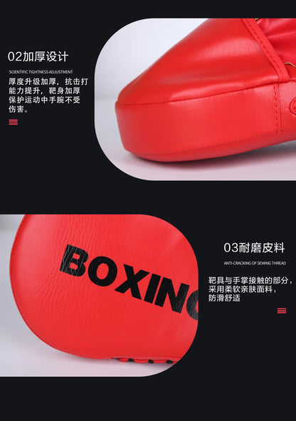 Boxing Hand Target Martial Muay Thai Kick Sanda Training Thick Karate Training Boxing Mittens Focus Punch Pads Boxing Equipment