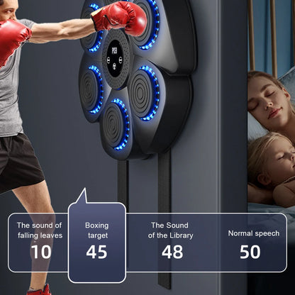 Smart Music Boxing Machine Sports Fitness Boxing Trainer Home Exercise Response Training Boxing Wall Target for Adult/Children