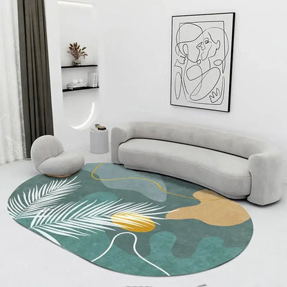 Creative Oval Carpet Living Room Decoration Carpets High Quality Rugs for Bedroom Home Decor Mat Lounge Rug Non-slip Porch Mats