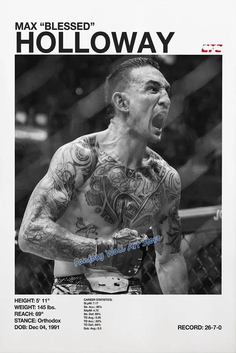 World Famous Boxing Players The Best Boxing Athlete Minimalist Black and White Poster Canvas Painting Wall Pictures Home Decor