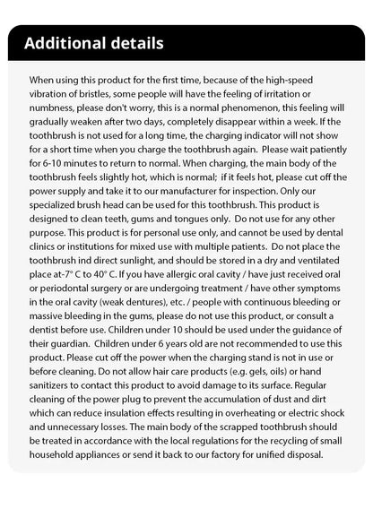 Jianpai Adult Blue Pink Sonic Electric Toothbrush Adult 5-gear Mode USB Charging IPX7 Waterproof Sonic Electric Toothbrush