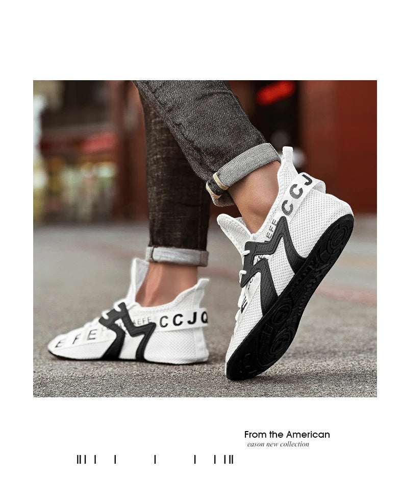 YRZL Loafers Shoes Men Casual Mesh Breathable Non Slip Outdoor Comfortable Indoor Gym Shoes Big Size Shoes for Men