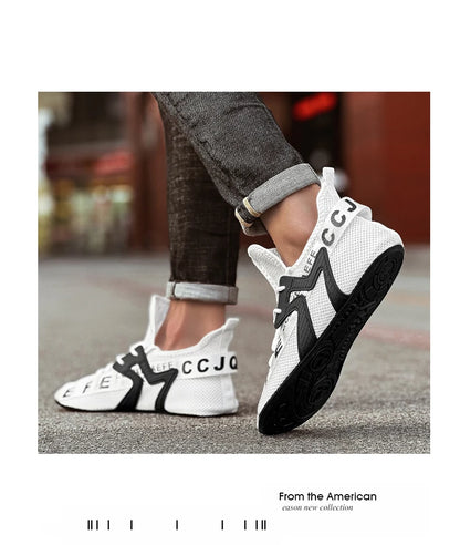 YRZL Loafers Shoes Men Casual Mesh Breathable Non Slip Outdoor Comfortable Indoor Gym Shoes Big Size Shoes for Men