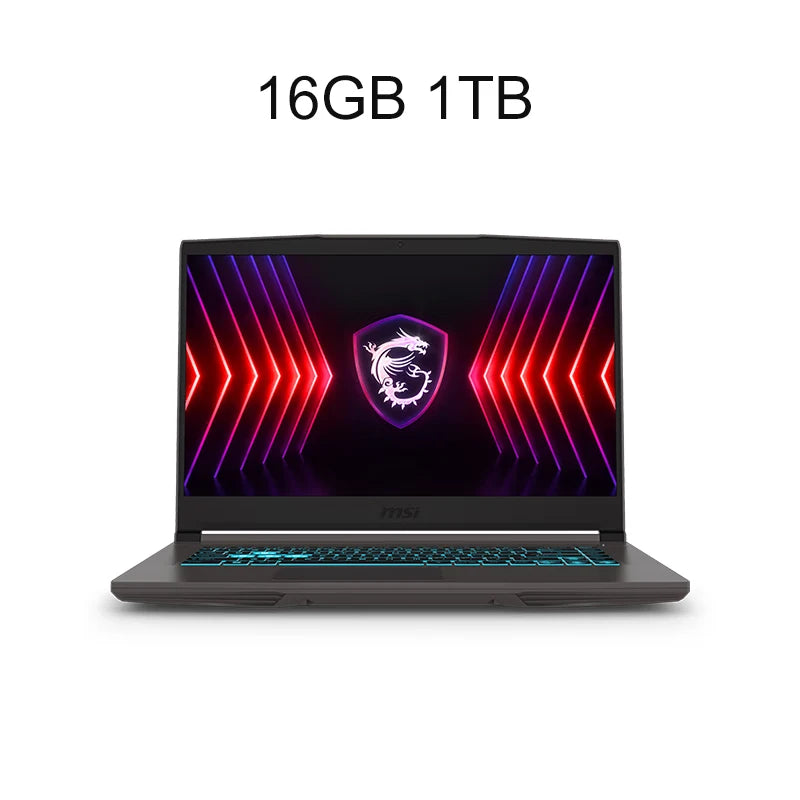 2024 MSI Thin 15 Gaming Laptop 15.6 Inch 2.5K FHD 144Hz IPS Screen Notebook i5-13420H 32GB 1TB RTX3050 Gaming Netbook Computer